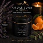 vela de masaje ritual obsidiana naranja, bergamota y canela