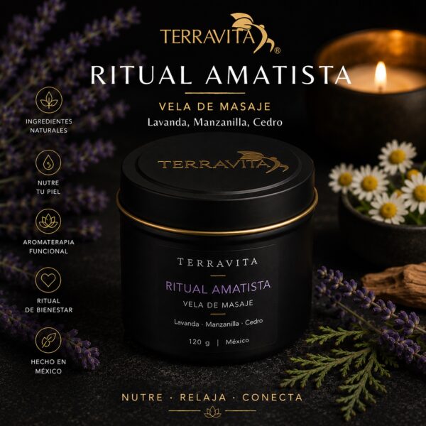 Ritual - Velas de masajes vela de masaje ritual obsidiana naranja, bergamota y canela