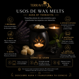 aura | wax melts | sándalo