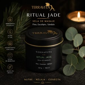 HOME vela de masaje ritual obsidiana naranja, bergamota y canela